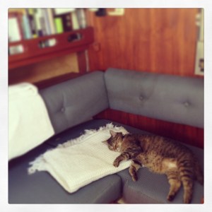 getting used to boat life!