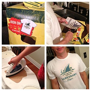 creating a new landshark tee for jake!