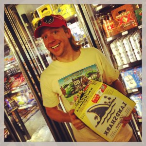 jake grabbin' the landshark, excited for a very different reason :)