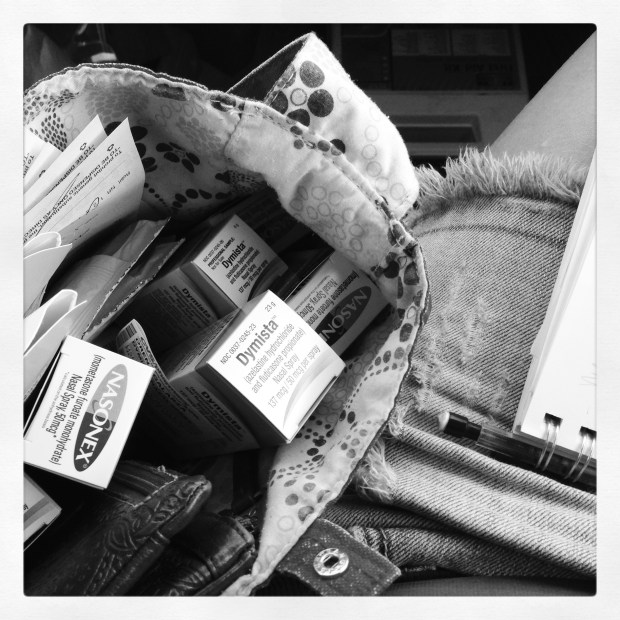 my purse after doc mc hottie hooked me up!