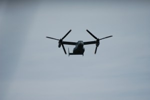 A crazy helicopter/plane thingie.