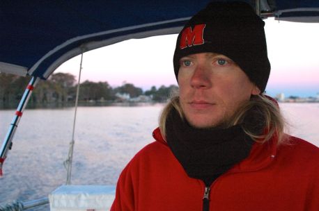 Leaving Elizabeth City, NC.  It was cold!