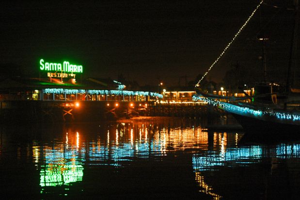 St. Augustine was lit up so beautifully, every time you turned around, something else was sparkling!