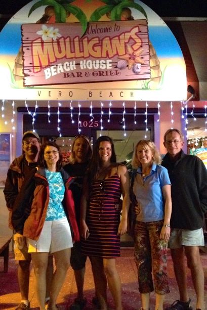 Dinner with 2 sets of crew who are already in the Bahamas!  (Photo straight up stolen from Eleanor Q's blog :)
