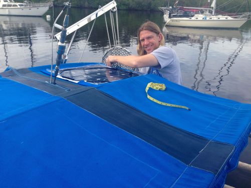 JR outlining the panels with the lapels on. You can see in the foreground of the pic where the lines are for just the panels alone.