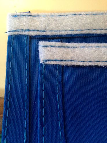 A close up of the lapels all sewed up!