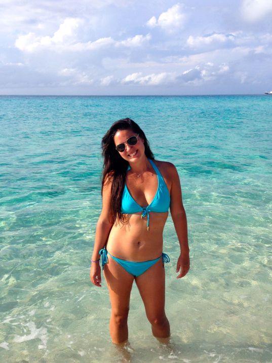 Just so you know I'm not stealing pics from Corona's website, here's me in the crystal clear water.