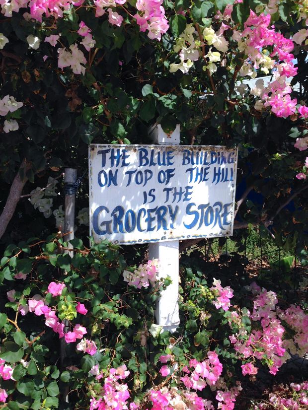 You gotta really look to find the grocery store!