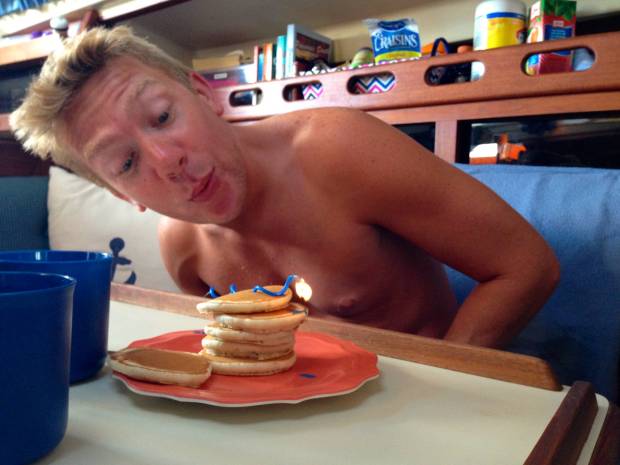 Happy birthday pancakes for Jake <3