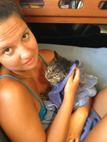 Boo, after his swim :(