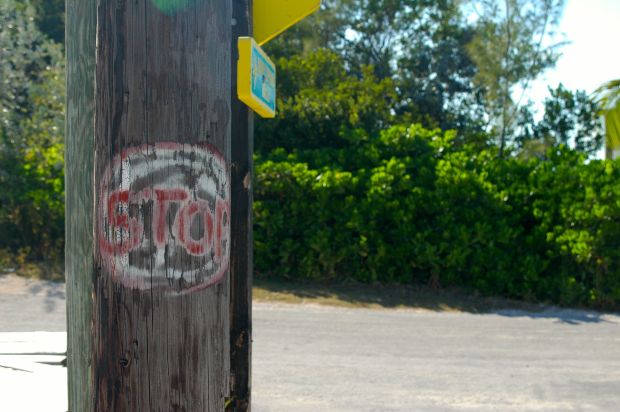 An Exuma stop sign :)