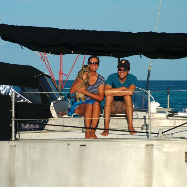 Leaving our buddy boat behind. Until we meet again, buddies!