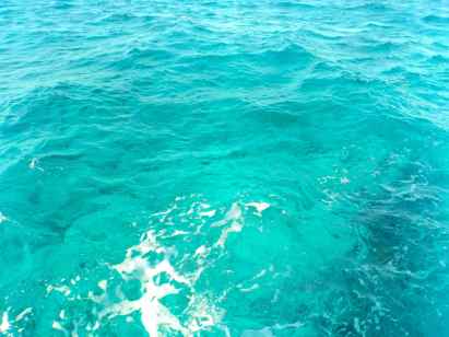 Our last view of the clear turquoise water of the Bahamas.