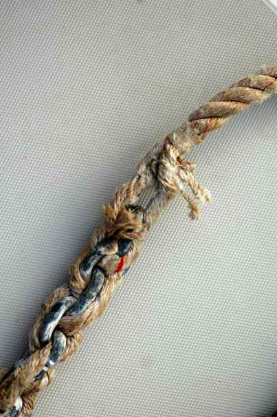 This is the damaged we noticed.  What do you think?  Windlass?