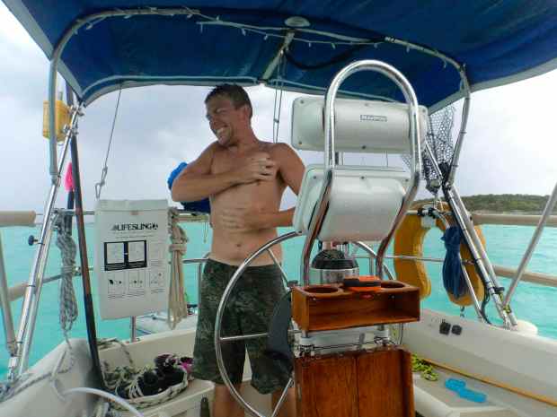 After a squall in Rat Cay, Bahamas!