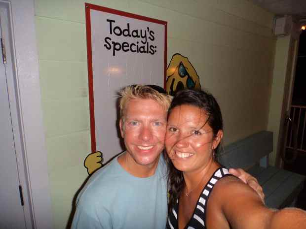 Us at The Salty Dawg in Lighthouse Point, FL.