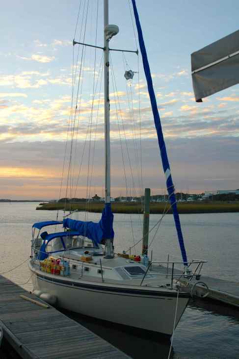 Journey at The Provision Company free dock, Southport, North Carolina, November 2013.