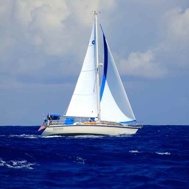 Journey underway to Conception Island, Bahamas.