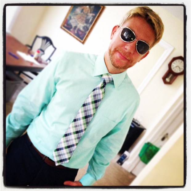 First day of work.  My captain sho does clean up nicely <3